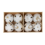Eight Large Metal Nordic Bells in Wooden Box - Christmas Decor - British D'sire