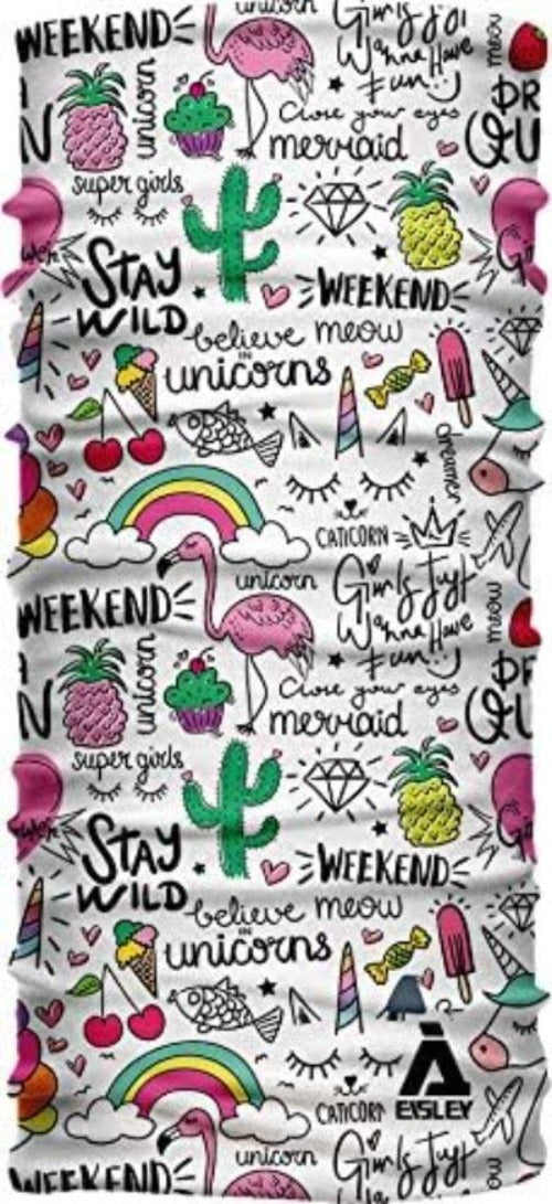 Eisley Unisex Children's Unicorn Kids_20511K_01 Bandana, White, 21 x 38 cm - British D'sire