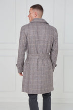 Elaina Premium Men's Double - Breasted Wool Blend Trench Coat - jacket - British D'sire