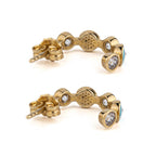 Elegant Eye Hoop Earrings by Del Corso - Crafted in 9K Gold, lightweight at 2.3 g, sophisticated design for women, featuring premium gold craftsmanship, offering timeless style, comfort, and protective symbolism - Hoop Earrings - British D'sire