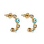 Elegant Eye Hoop Earrings by Del Corso - Crafted in 9K Gold, lightweight at 2.3 g, sophisticated design for women, featuring premium gold craftsmanship, offering timeless style, comfort, and protective symbolism - Hoop Earrings - British D'sire