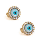 Elegant Eye Stud Earrings by Del Corso - Crafted in 9K Gold, lightweight at 0.8 g, refined design for women, featuring premium gold craftsmanship, offering timeless beauty, hypoallergenic comfort, and protective symbolism - Del Corso - British D'sire