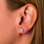 Elegant Eye Stud Earrings by Del Corso - Crafted in 9K Gold, lightweight at 0.8 g, refined design for women, featuring premium gold craftsmanship, offering timeless beauty, hypoallergenic comfort, and protective symbolism - Del Corso - British D'sire