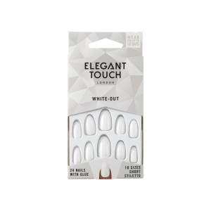 Elegant Touch Nails White Out - False Nails - British D'sire