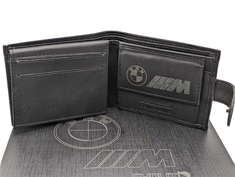 Elite Genuine Leather BMW M Sport Wallet, Key Fob, Pen Boxed Gift Set Gift Boxed VERY LOW STOCK - British D'sire