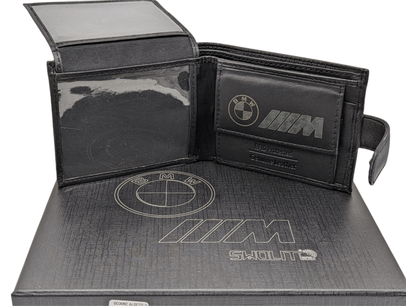 Elite Genuine Leather BMW M Sport Wallet, Key Fob, Pen Boxed Gift Set Gift Boxed VERY LOW STOCK - British D'sire