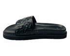 Embossed Front Strap Flat Sliders - Sliders - British D'sire