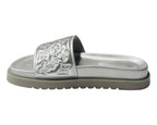 Embossed Front Strap Flat Sliders - Sliders - British D'sire