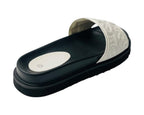 Embossed Front Strap Flat Sliders - Sliders - British D'sire