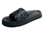 Embossed Front Strap Flat Sliders - Sliders - British D'sire