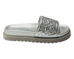 Embossed Front Strap Flat Sliders - Sliders - British D'sire
