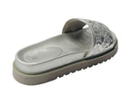 Embossed Front Strap Flat Sliders - Sliders - British D'sire