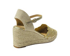 Embroidered Wedge Espadrilles Sandals - Sandals - British D'sire