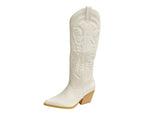 Embroidered Western Cowboy Boots - Boots - British D'sire