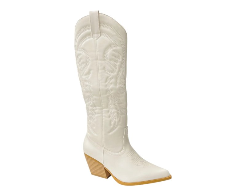 Embroidered Western Cowboy Boots - Boots - British D'sire Main image