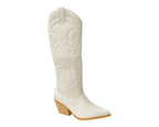 Embroidered Western Cowboy Boots - Boots - British D'sire