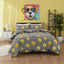 Emoji Print Duvet Cover Set Cool Playful Bedding with Pillowcases - Double - Grey - British D'sire