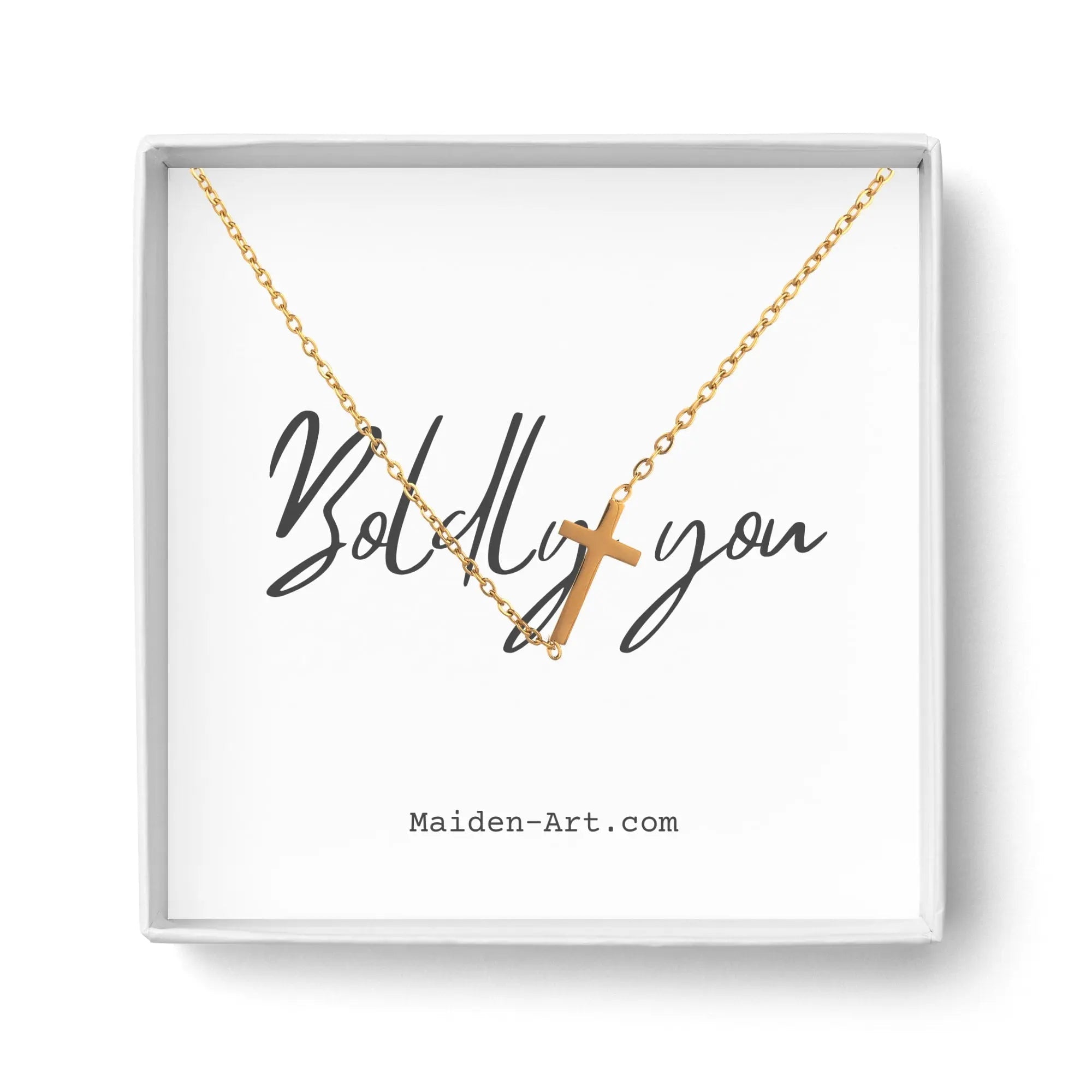 14K gold necklace | Gold Plated Cross Pendant Necklace Nichestar Main image