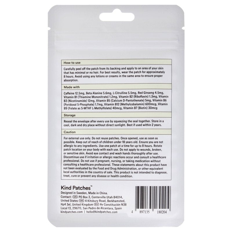 Energy Patches Extra strong by Kind Patches for Unisex - 30 Count Patches - Patches - British D'sire