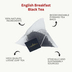 English Breakfast Tea, Pyramid Tea Bags, Black Tea Blend - Tea & Infusions - British D'sire