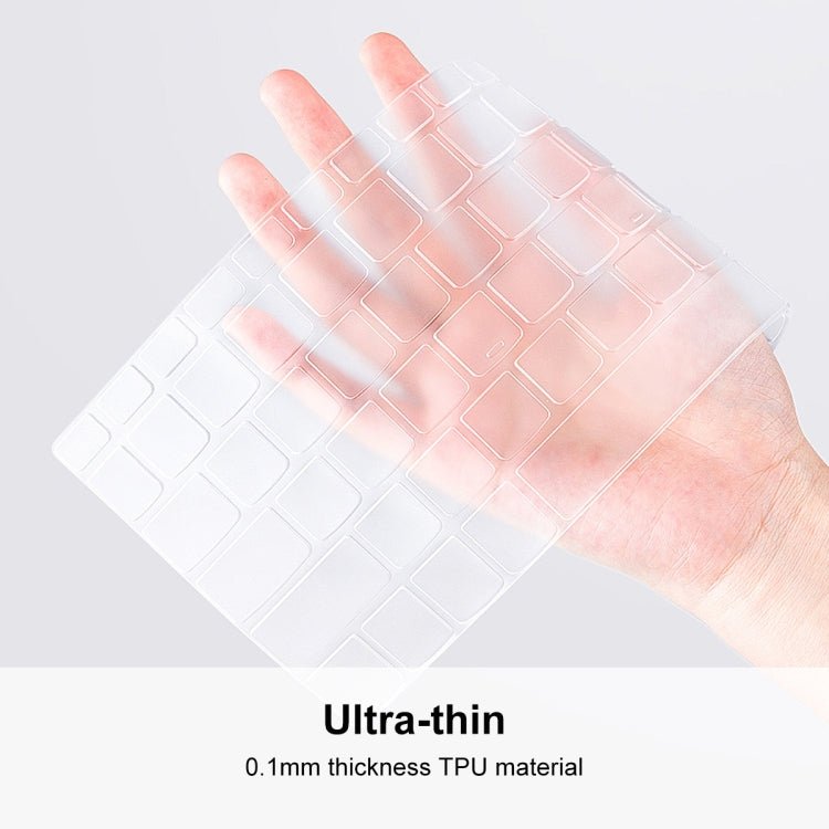 ENKAY Ultra Thin Soft TPU Laptop Keyboard Protector Film For MacBook Air 13.6 2022/2024 A2681 (M2) / A3113 (M3), Version:US Version - British D'sire