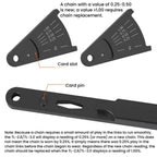 ENLEE Bike Chain Checker Chain Wear Measurement Tool, Style: Hollow - British D'sire