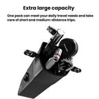 ENLEE Bike Quick-Release Seat Bag Waterproof Reflective Saddle Bag, Style: 1.3L Black - British D'sire