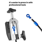 ENLEE E511 Bike 5-Line Hydraulic Needle Hydraulic Disc Brake Hose Connector(Black) - British D'sire