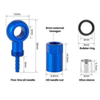 ENLEE E511 Bike 5-Line Hydraulic Needle Hydraulic Disc Brake Hose Connector(Red) - British D'sire