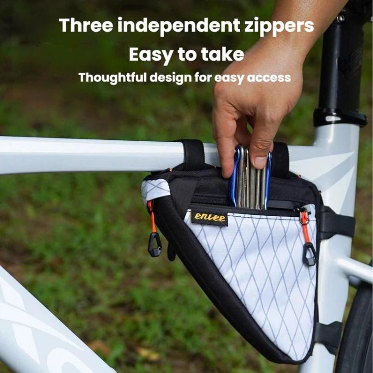 ENLEE PS-S100 Bike Frame Triangle Bag Waterproof Large-Capacity Tool Pouch(White) Secondary image
