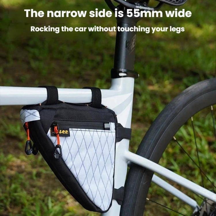 ENLEE PS-S100 Bike Frame Triangle Bag Waterproof Large-Capacity Tool Pouch(White) - British D'sire
