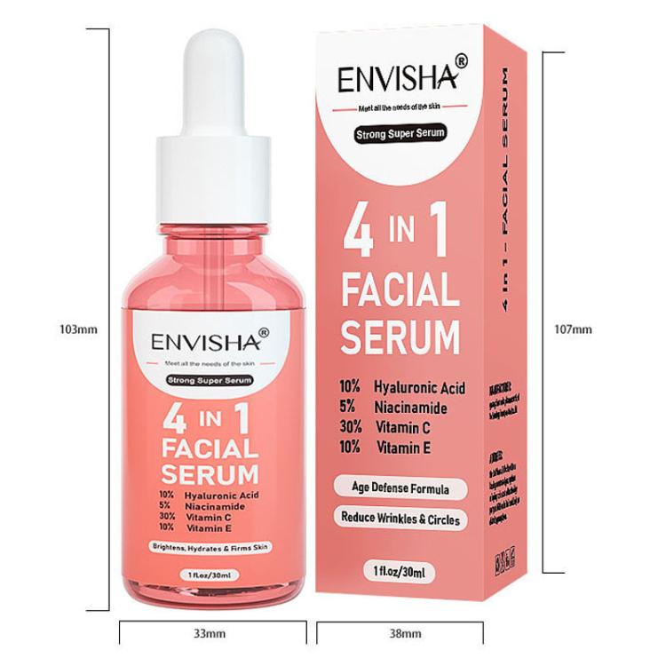ENVISHA 30ml/ Bottle 4 - in - 1 Facial Serum Hydrating and Moisturizing Liquid Essence - British D'sire