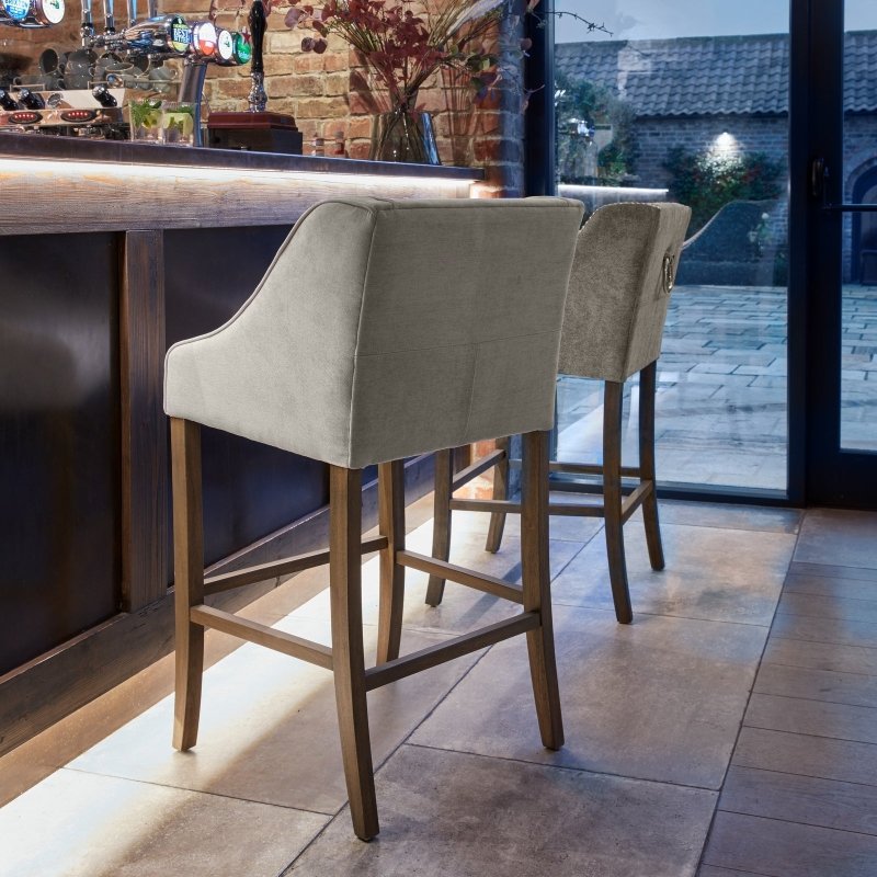 Epsom Grey Bar Stool for Home Interiors - Seating - British D'sire