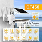 ESCAM QF450 HD 1080P 4G EU Version Solar Powered IP Camera without Memory, Support Two-way Audio & PIR Motion Detection & Night Vision & TF Card - British D'sire