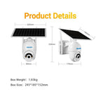 ESCAM QF450 HD 1080P 4G EU Version Solar Powered IP Camera without Memory, Support Two-way Audio & PIR Motion Detection & Night Vision & TF Card - British D'sire