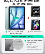 ESR 2 Pack Screen Protector for iPad Air 11 Inch M3/M2 (7th/6th Generation, 2025/2024), 9H Tempered Glass Film Guard with Alignment Frame, Anti - Scratch, Bubble Free, HD Clarity, Apple Pencil Support - Screen Protector - British D'sire