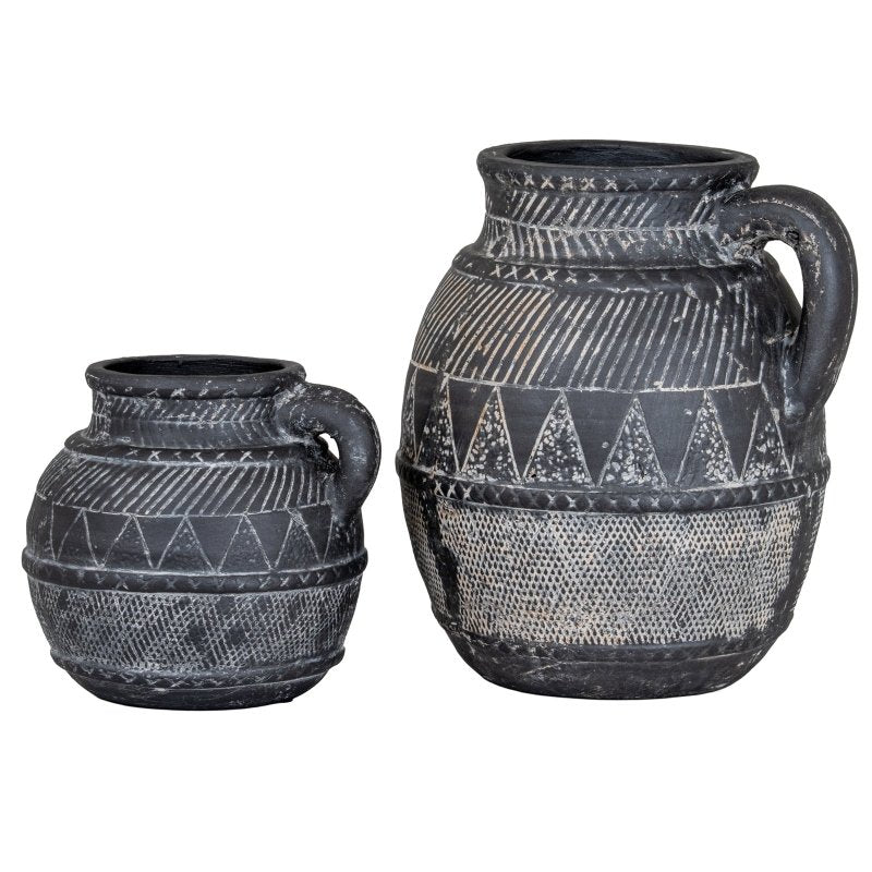 Etched Collection Tall Jug Decorative Home Accessory - Jar & Jugs - British D'sire