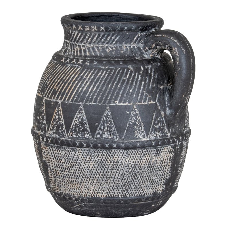 Etched Collection Tall Jug Decorative Home Accessory - Jar & Jugs - British D'sire
