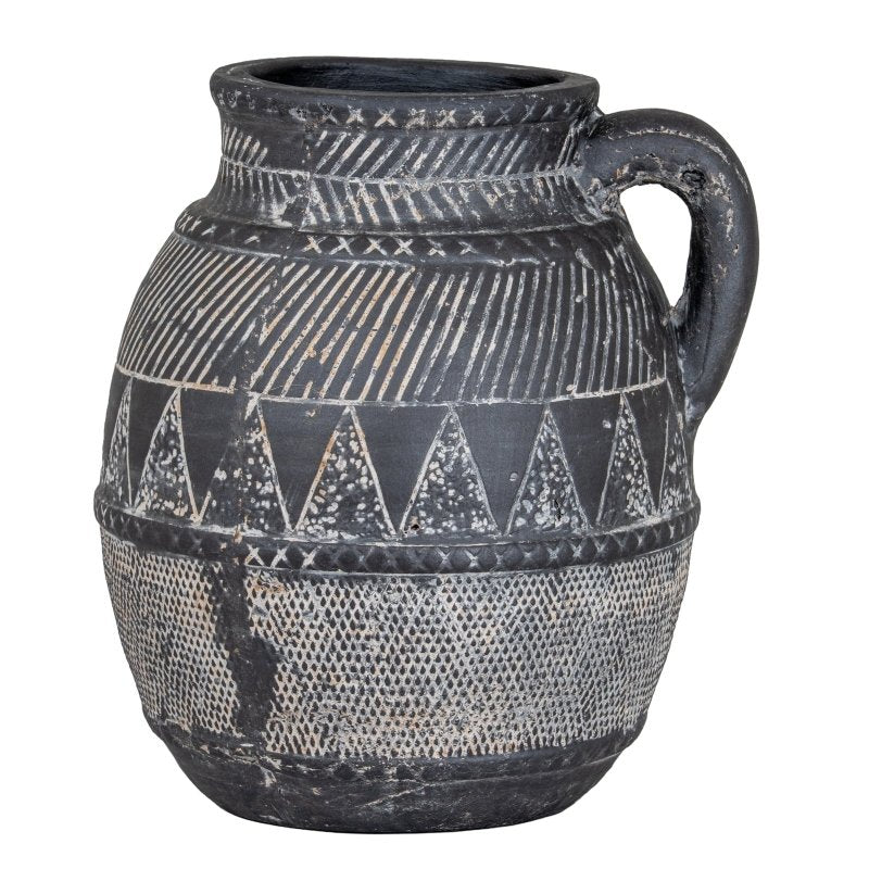Etched Collection Tall Jug Decorative Home Accessory - Jar & Jugs - British D'sire