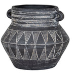Etched Collection Tall Pot With Handle - Plant Pot - British D'sire