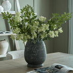 Etched Collection Tall Vase - Neutral Ceramic Decorative Vase - Vases - British D'sire