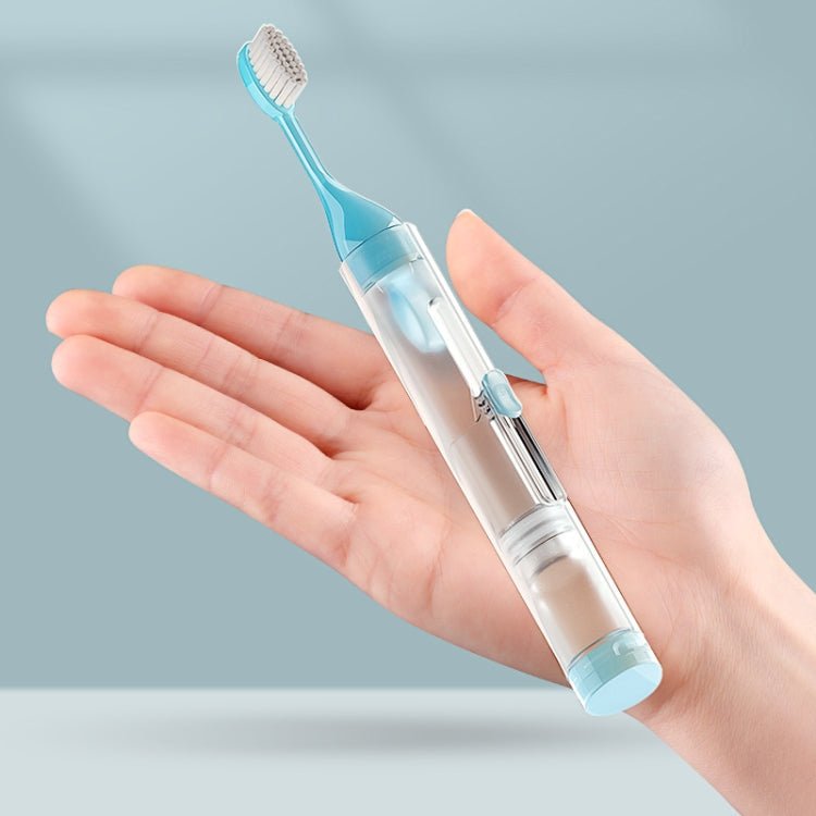 ETRAVEL Travel Portable Folding Toothbrush Set(White) - British D'sire