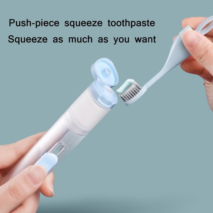 ETRAVEL Travel Portable Folding Toothbrush Set(White) - British D'sire