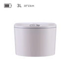 EXPED SMART Desktop Smart Induction Electric Storage Box Car Office Trash Can, Specification: 3L Battery Version (Khaki) - British D'sire