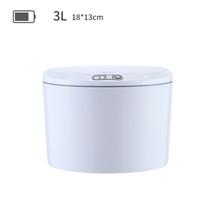 EXPED SMART Desktop Smart Induction Electric Storage Box Car Office Trash Can, Specification: 3L Battery Version (White) Secondary image