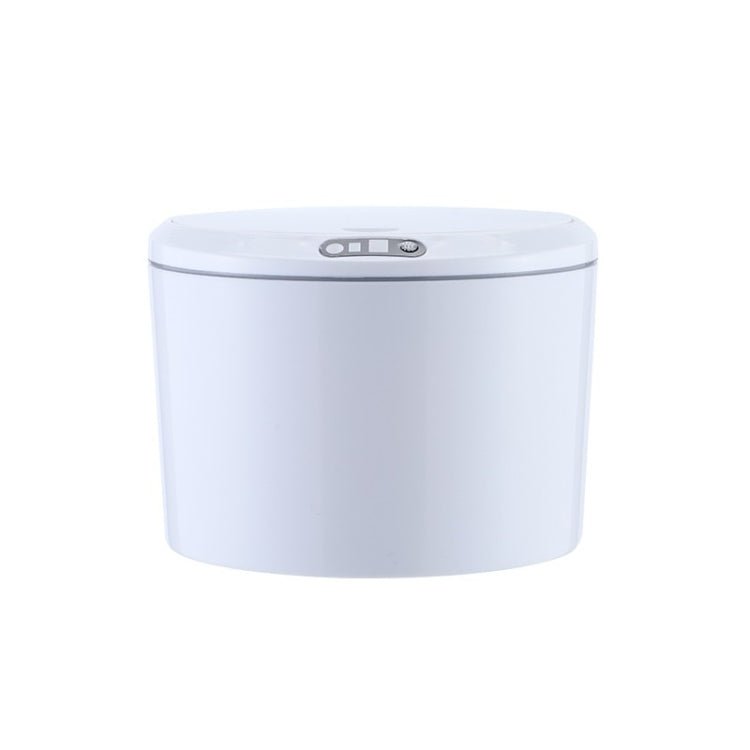 EXPED SMART Desktop Smart Induction Electric Storage Box Car Office Trash Can, Specification: 3L Battery Version (White) - British D'sire Main image