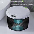 EXPED SMART Desktop Smart Induction Electric Storage Box Car Office Trash Can, Specification: 3L USB Charging (White) - British D'sire