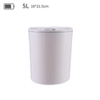 EXPED SMART Desktop Smart Induction Electric Storage Box Car Office Trash Can, Specification: 5L Battery Version (Khaki) - British D'sire
