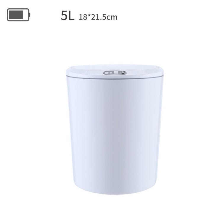EXPED SMART Desktop Smart Induction Electric Storage Box Car Office Trash Can, Specification: 5L Battery Version (White) Secondary image