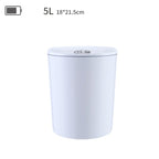 EXPED SMART Desktop Smart Induction Electric Storage Box Car Office Trash Can, Specification: 5L Battery Version (White) - British D'sire